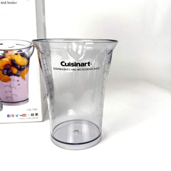 Cuisinart Smart Stick 2 Speed Immersion Blender Csb-75 With Cup And Box - Picture 4 of 7